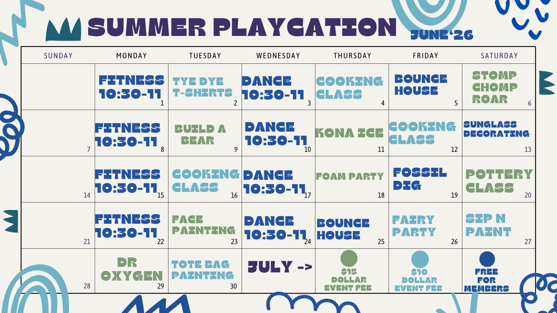 June Schedule